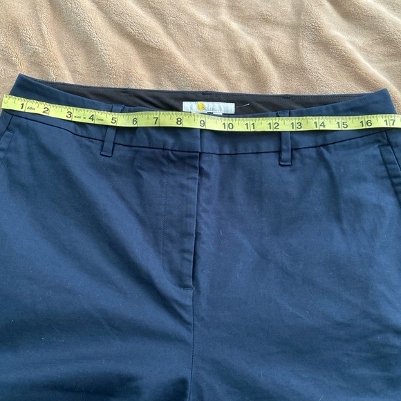 Boden Ponte' Knit Wide Leg Culottes Navy Blue  Minimalist Sophisticated ( F-12) - Picture 11 of 11